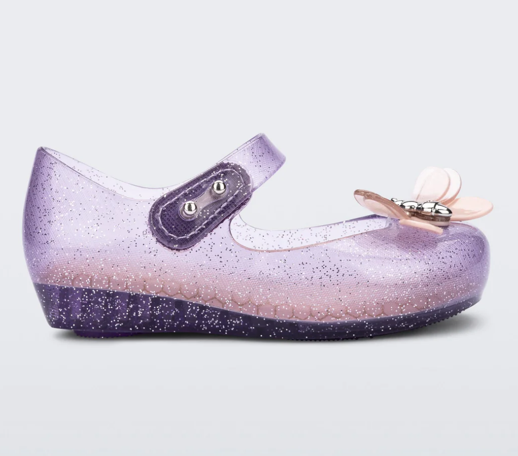 Mini Melissa Lilac/Glitter Bugs Ultragirl Shoe