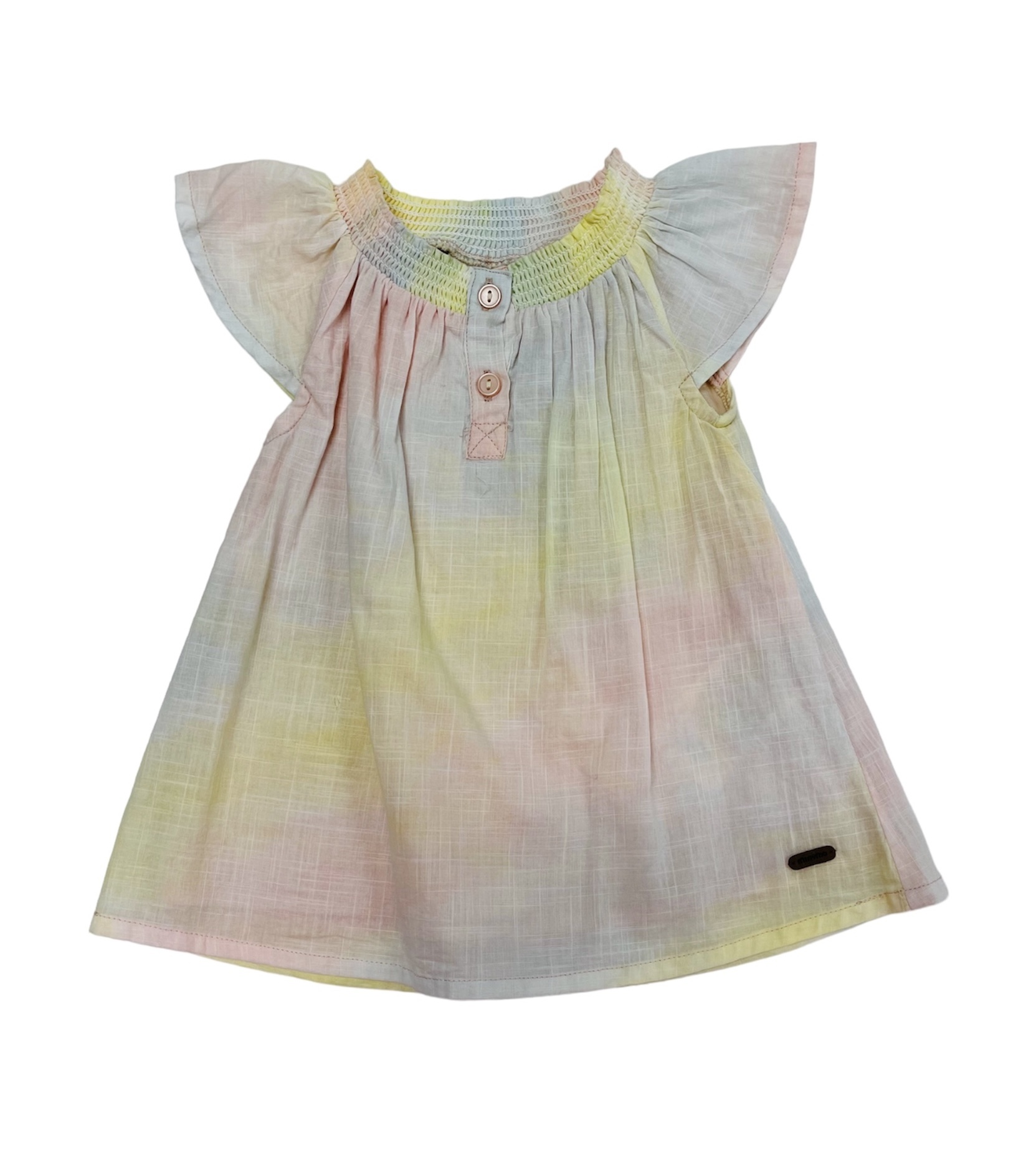MinyMo Peach Whip Rainbow Dress