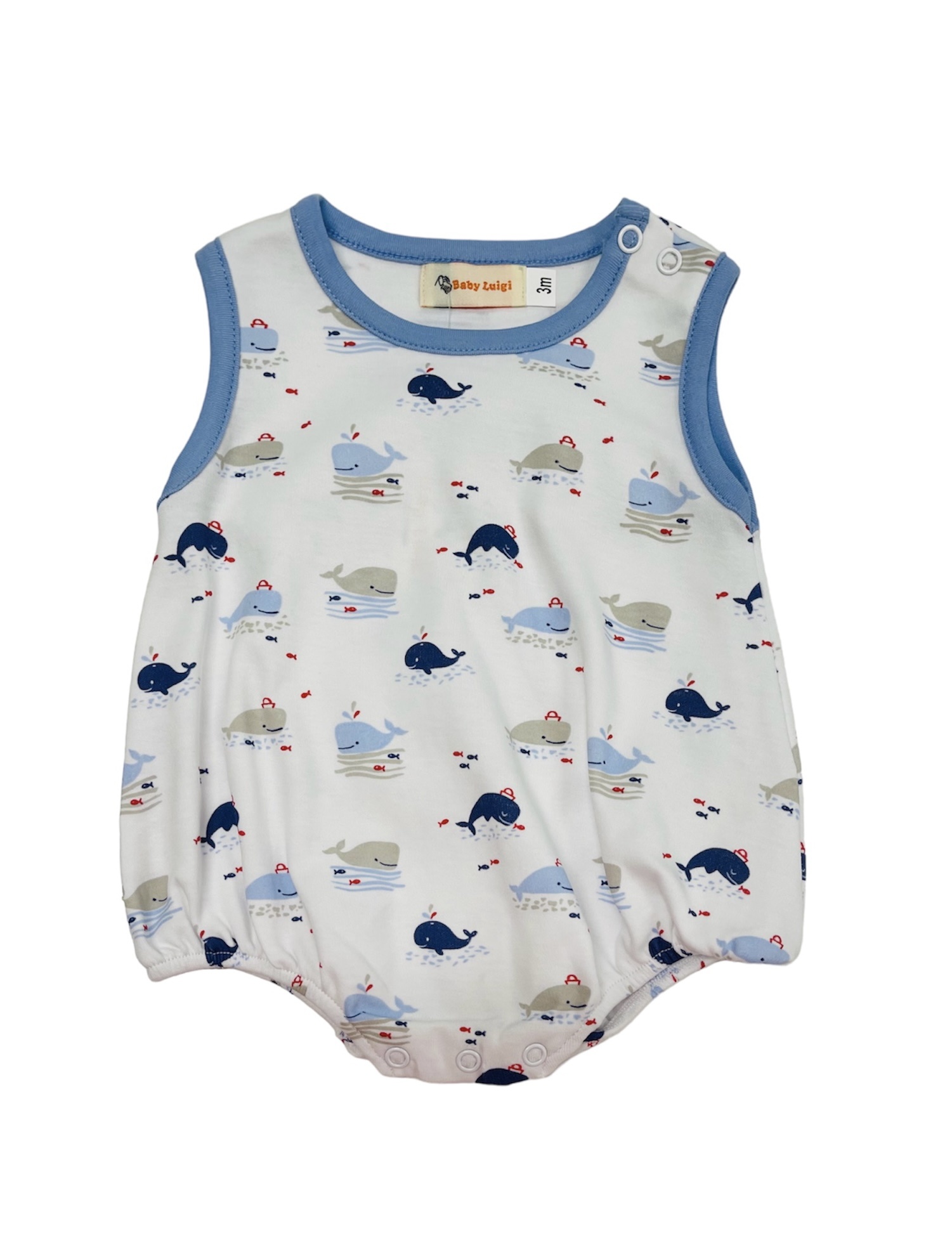 Luigi Whale Bubble Romper Luigi Whale Bubble Romper