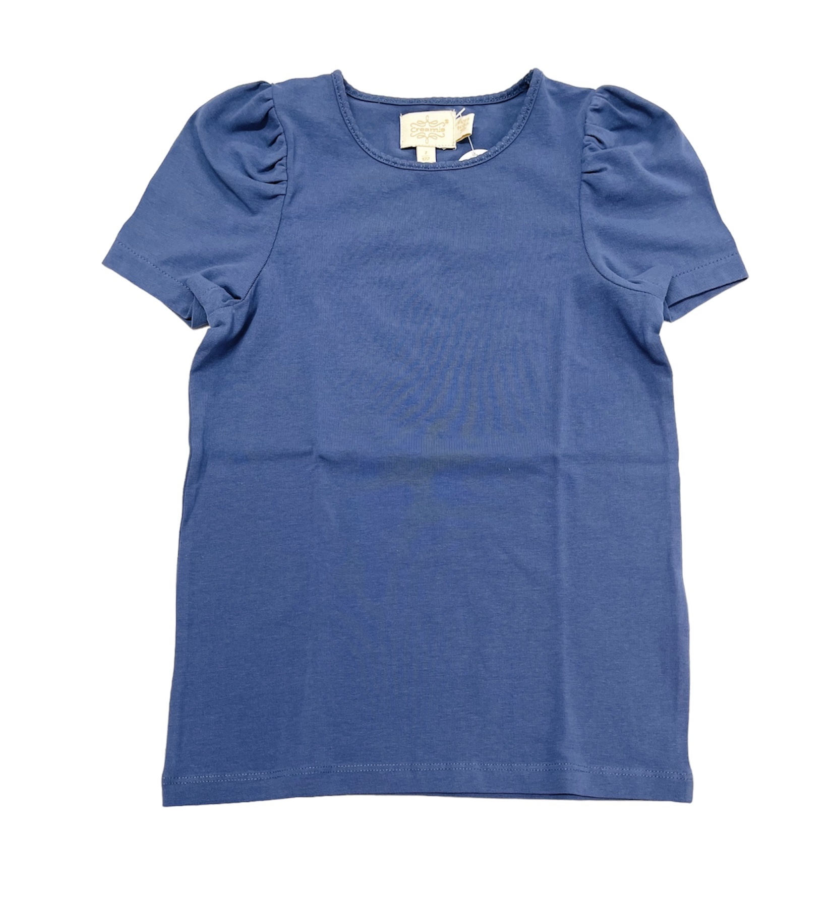 Creamie Blue Puff Sleeve Tee