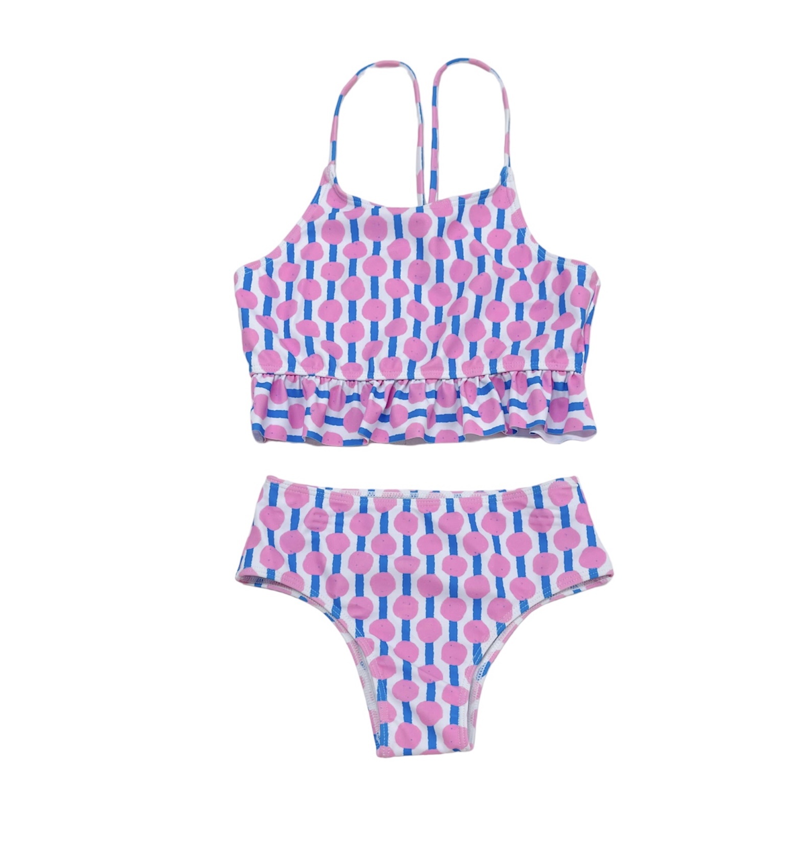 The Oaks Apparel Pink/Blue Two Piece Swimsuit