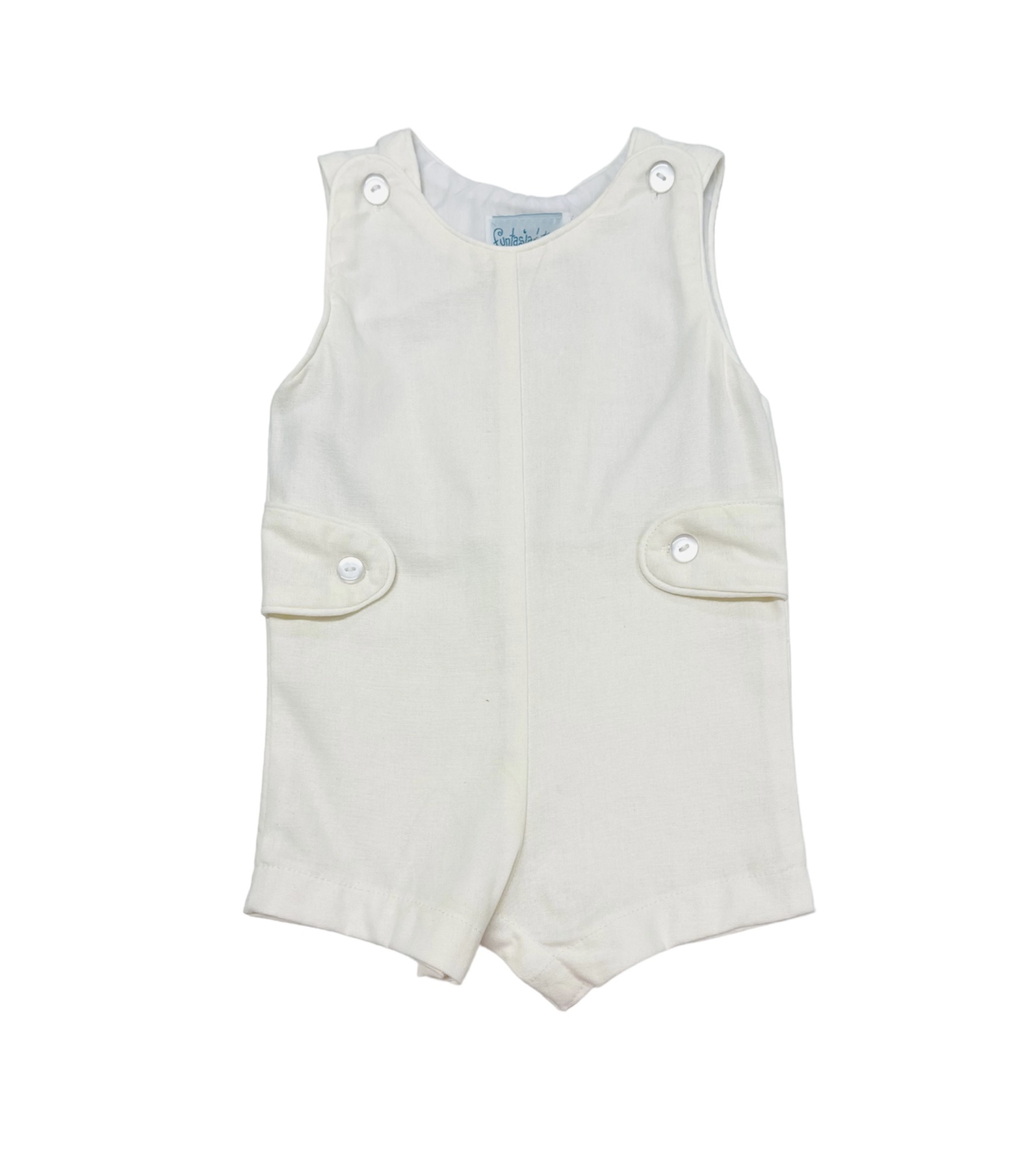 Funtasia Too White Linen Shortall Funtasia Too White Linen Shortall