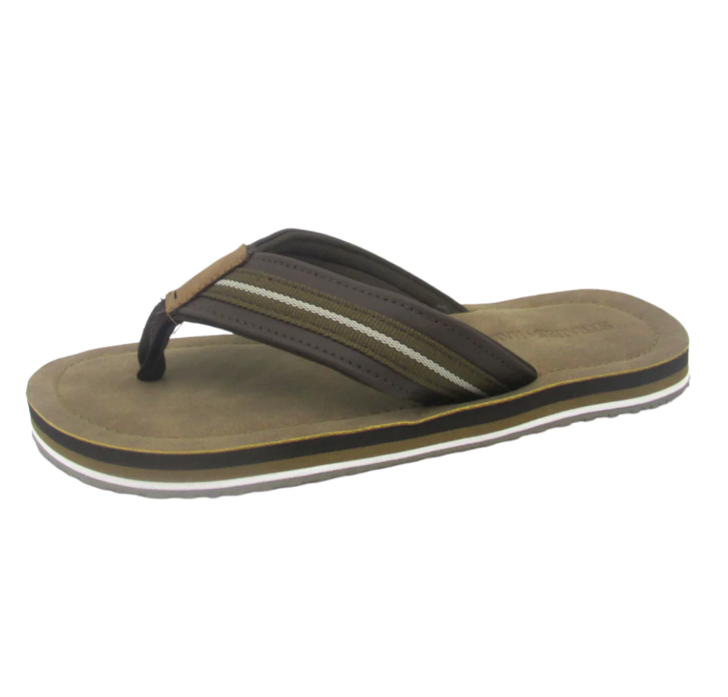 Strauss + Ramm Brown Tison Flip Flop