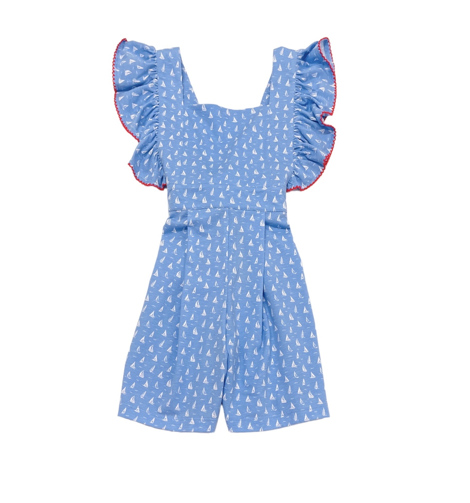 Sage and Lilly Sail Away Ruffle Romper