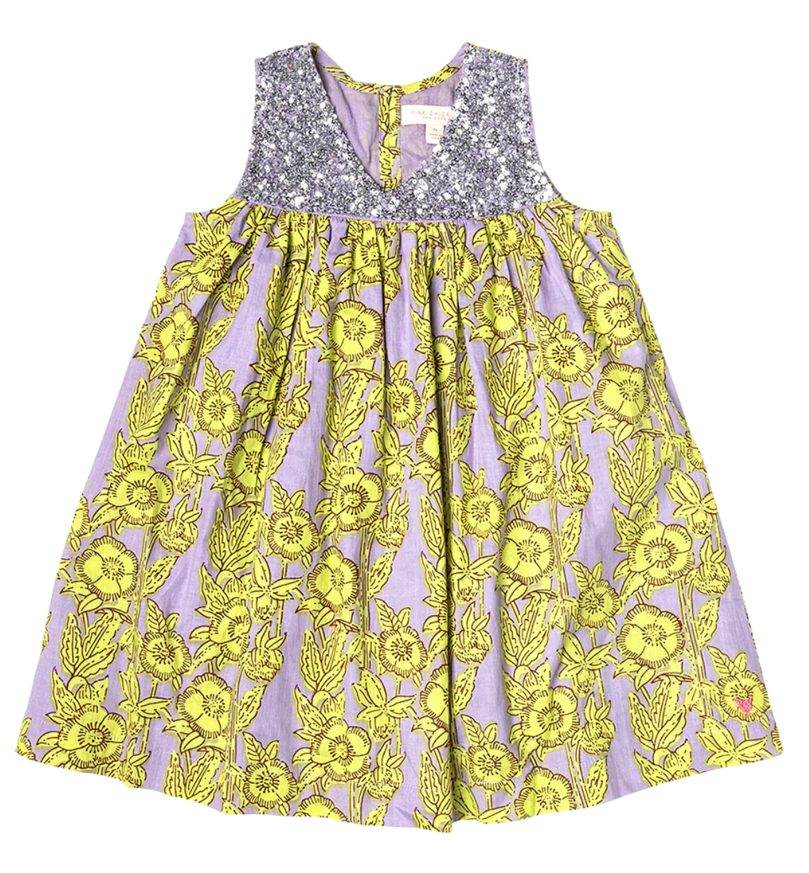 Pink Chicken Lavender Floral Courtney Dress
