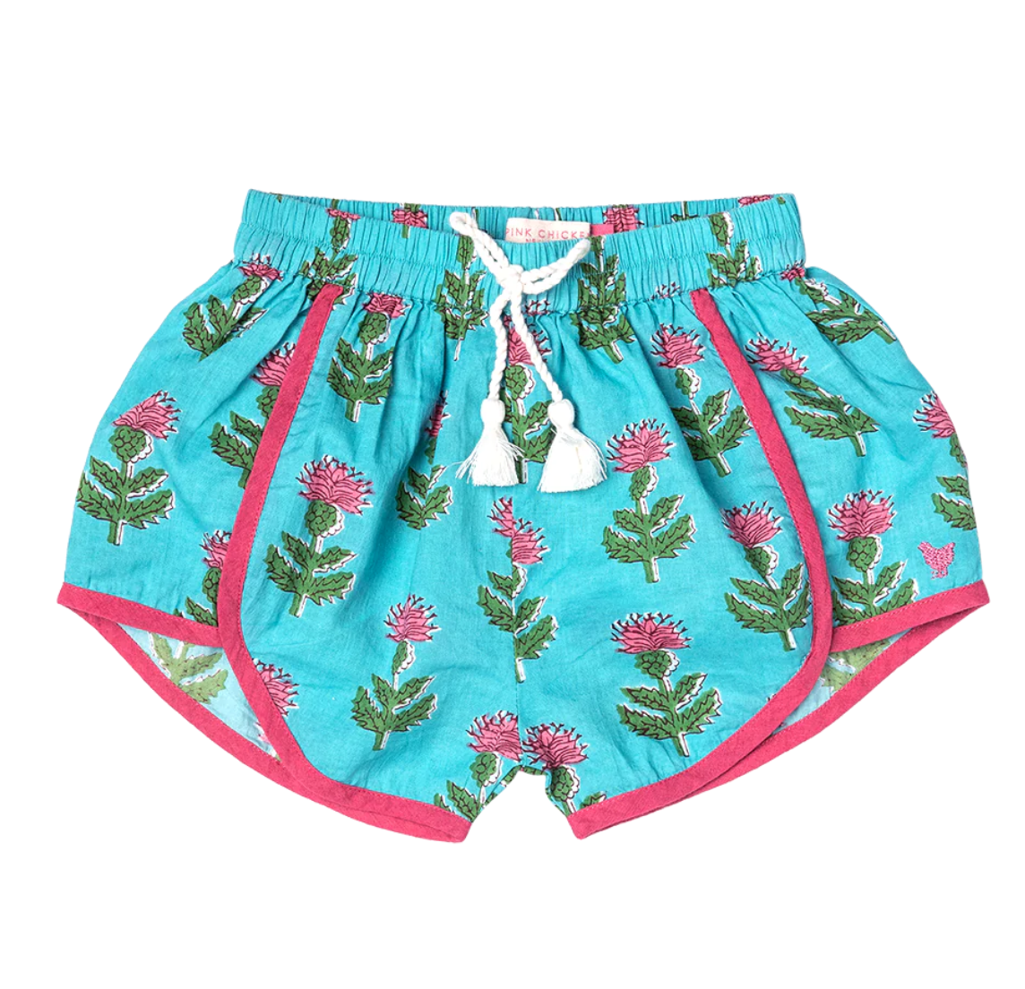 Pink Chicken Blue Cornflower Millie Short