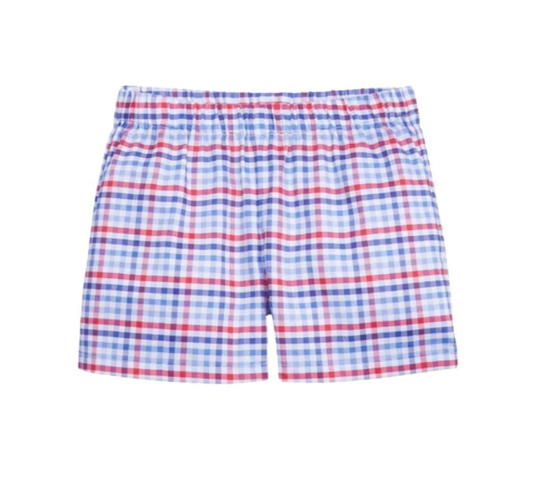 Little English Americana Plaid Short