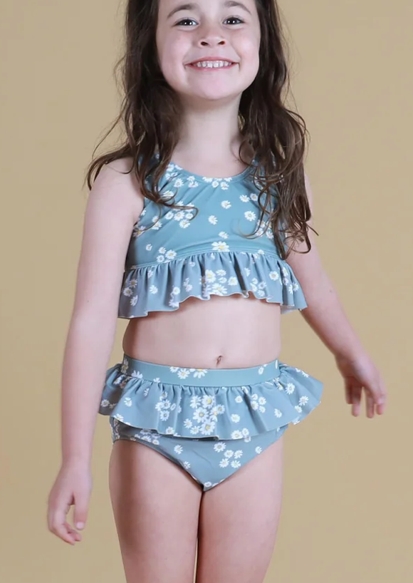 Tiny Tribe Sage Floral Two Piece