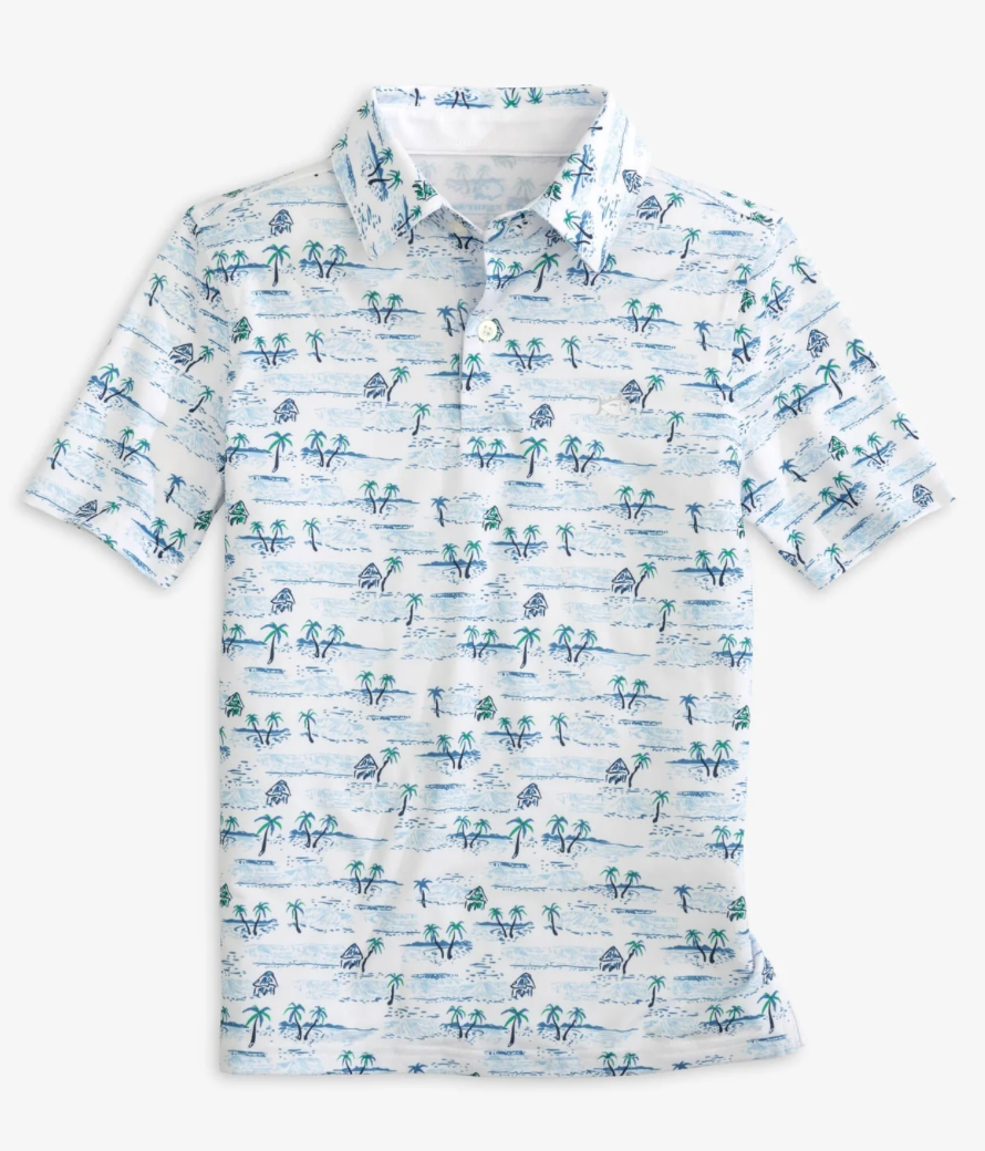 Southern Tide Nice to Sea You Perf Polo