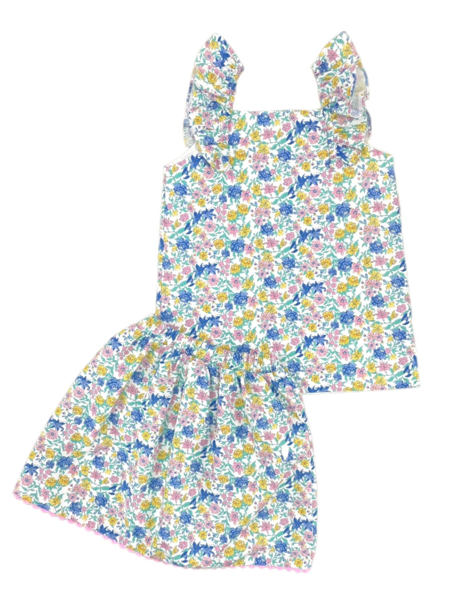 Be Elizabeth Libby Floral Skirt Set
