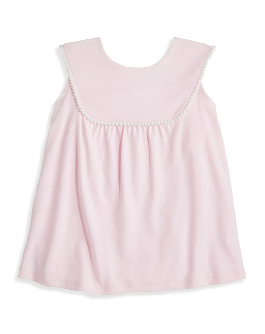 bella bliss Pink/White Pom Pom Blouse