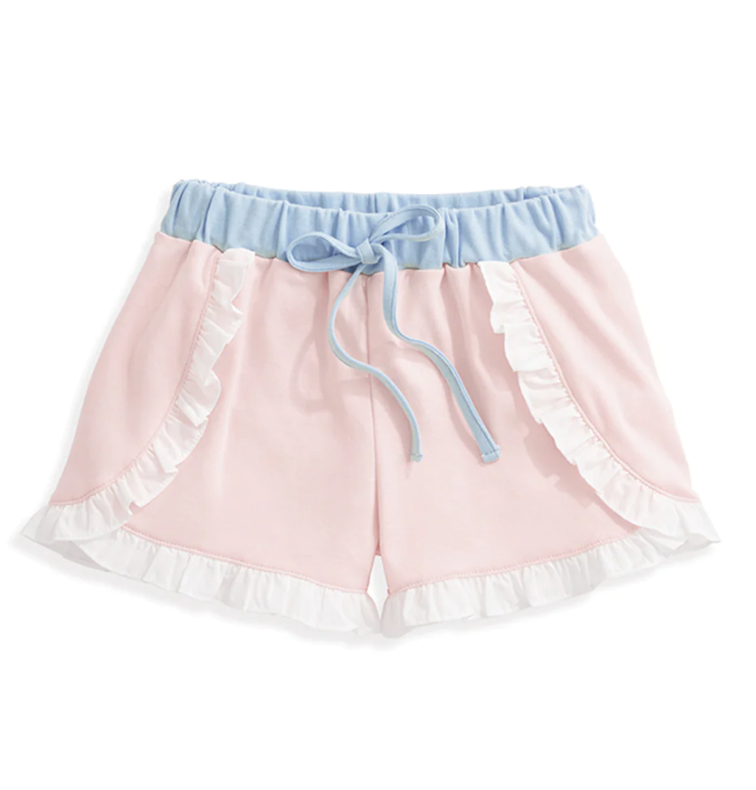 bella bliss Pink/Blue Polly Pima Short bella bliss Pink/Blue Polly Pima Short