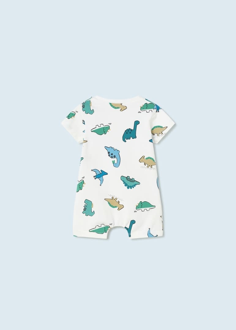 Mayoral Scattered Dino Knit Romper Mayoral Scattered Dino Knit Romper