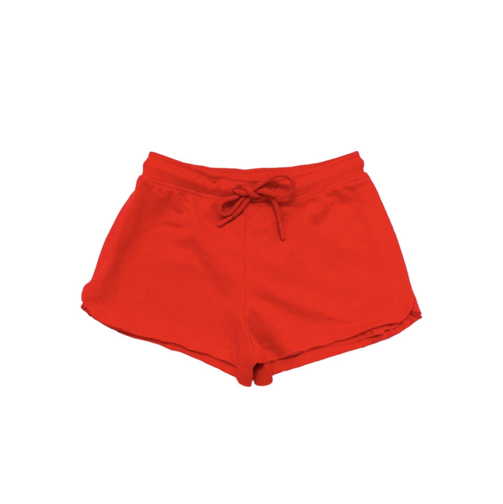 Paper Flower Raw Edge Drawstring Short