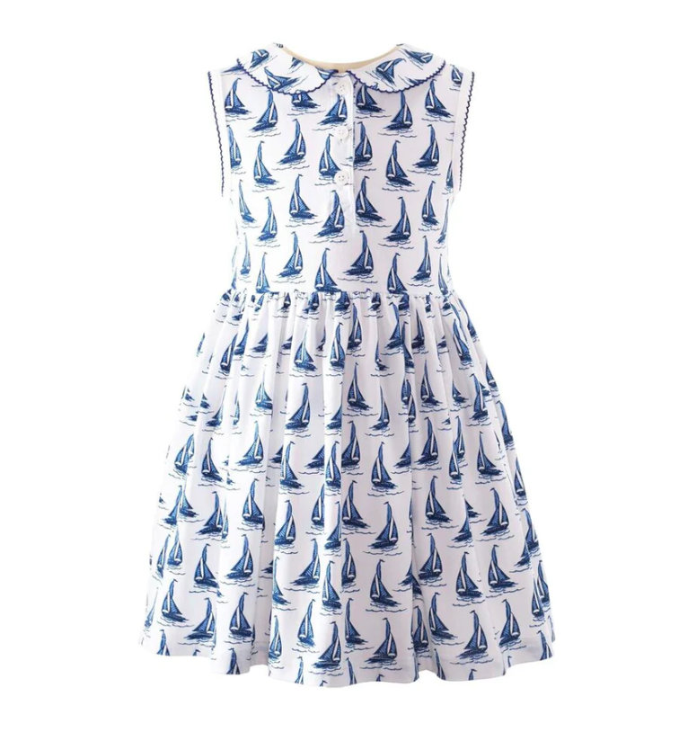 Rachel Riley Jersey Sailboat Dress Rachel Riley Jersey Sailboat Dress