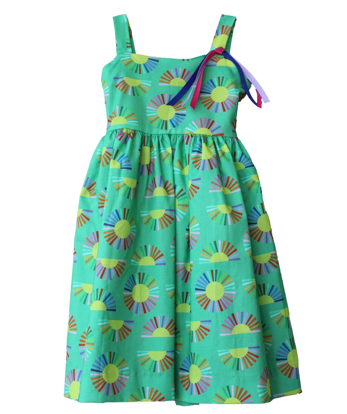 Susanne Lively Designs Green Sunburst Dress Susanne Lively Designs Green Sunburst Dress