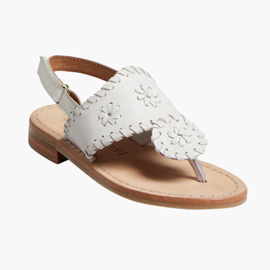 Jack Rogers White Toddler Jacks Flat Sandal Jack Rogers White Toddler Jacks Flat Sandal