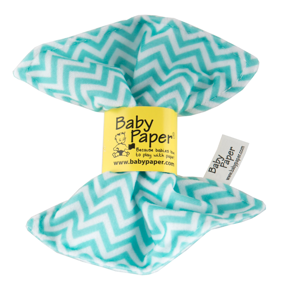 Baby Paper Baby Paper Turquoise Zig Zag