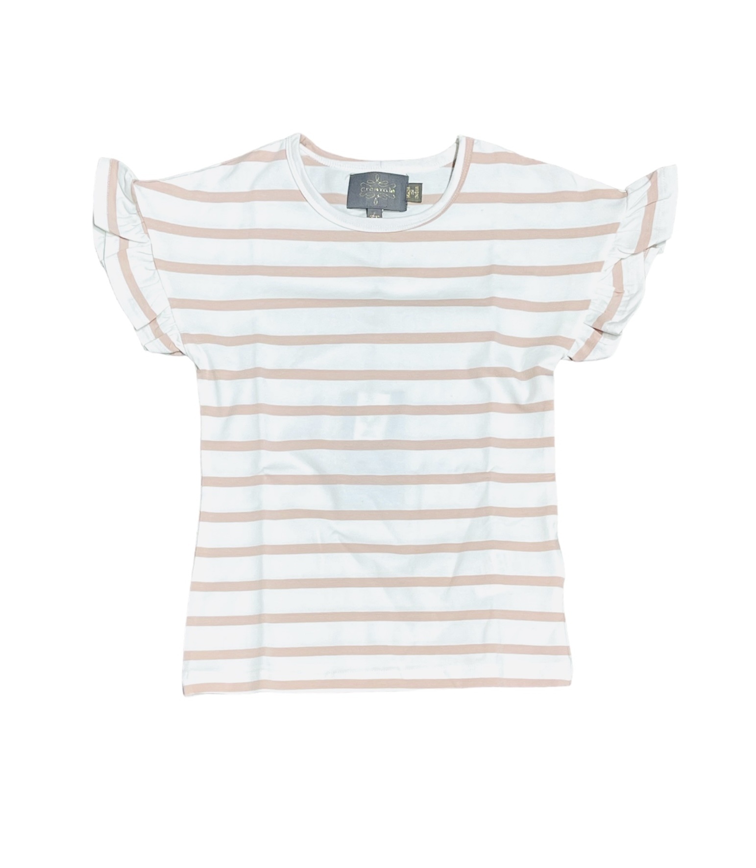 Creamie Pink/Cream Striped Tee