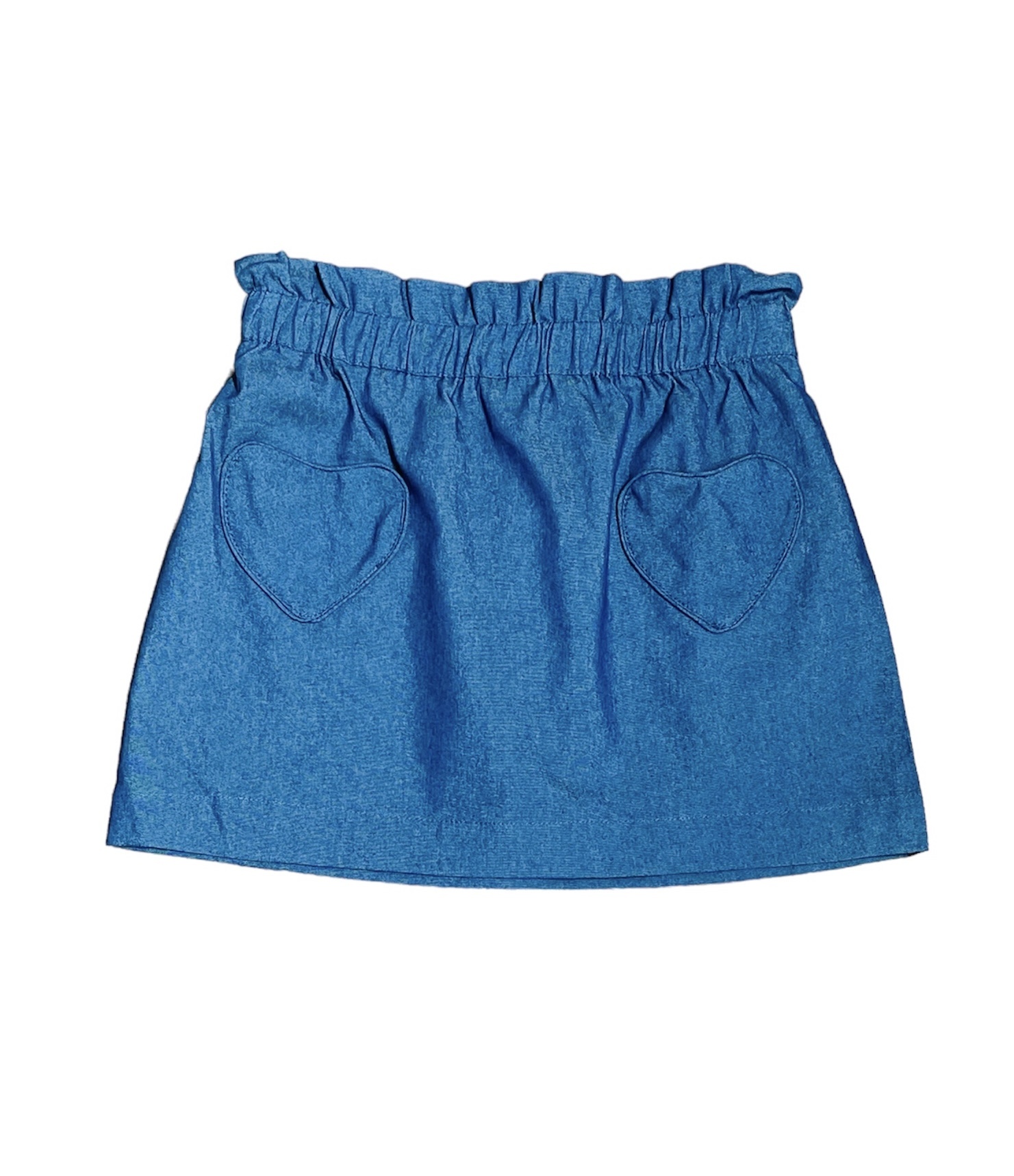 Compania Fantastica Blue Denim High Waisted Mini Skirt