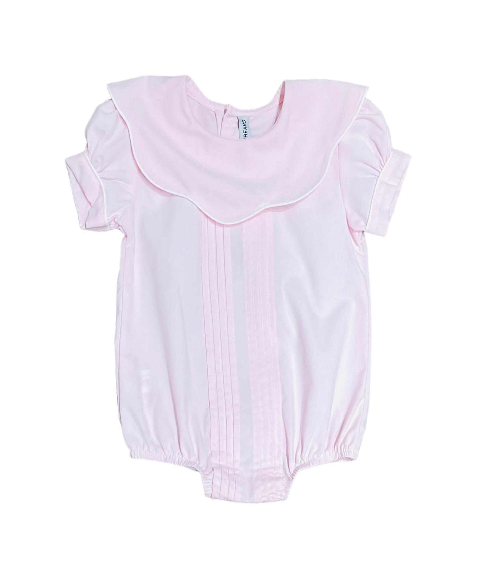 Sweet Dreams Pink Scallop Pleated Bubble Sweet Dreams Pink Scallop Pleated Bubble