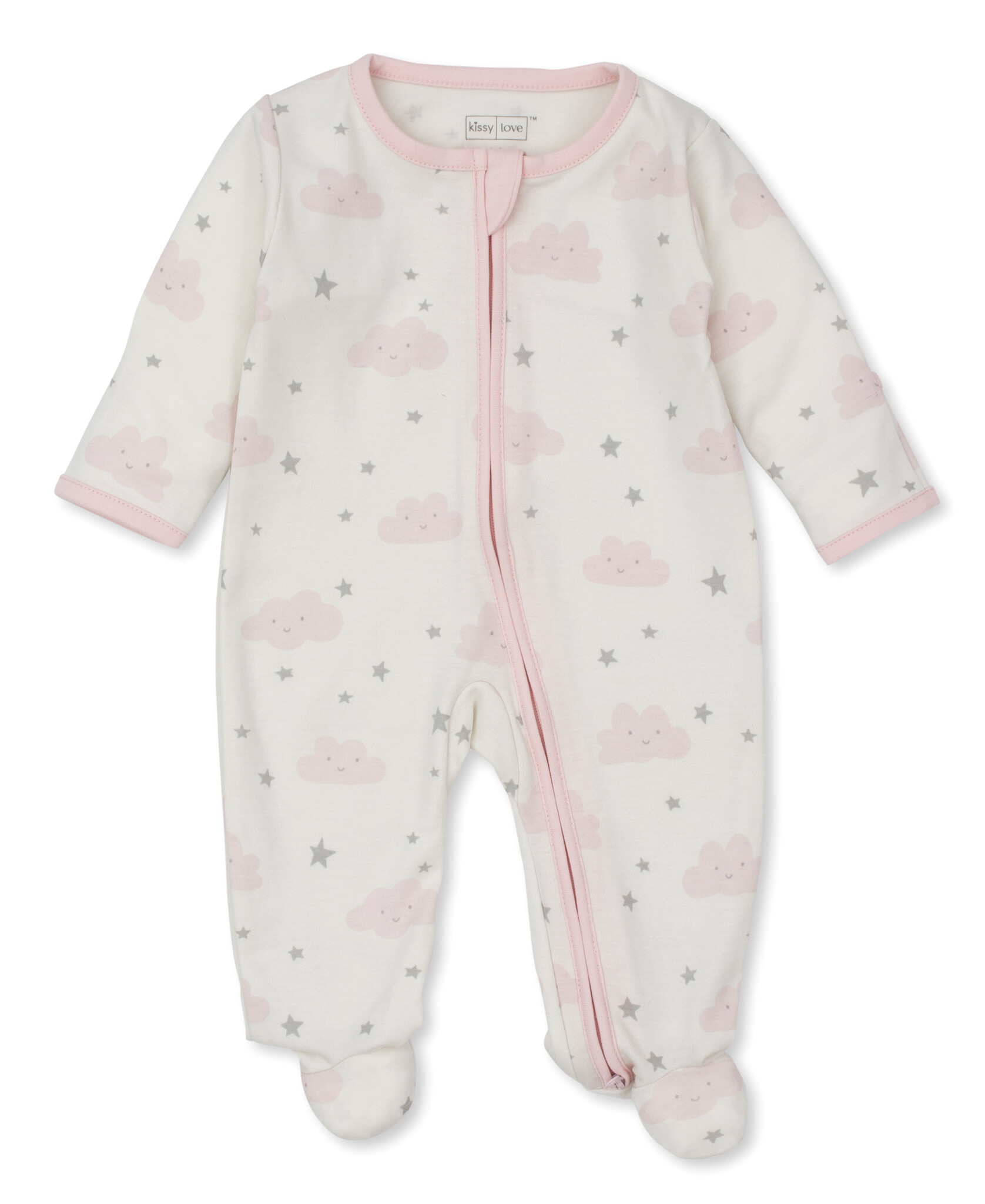 Kissy Kissy Pink Breezy Clouds Footie