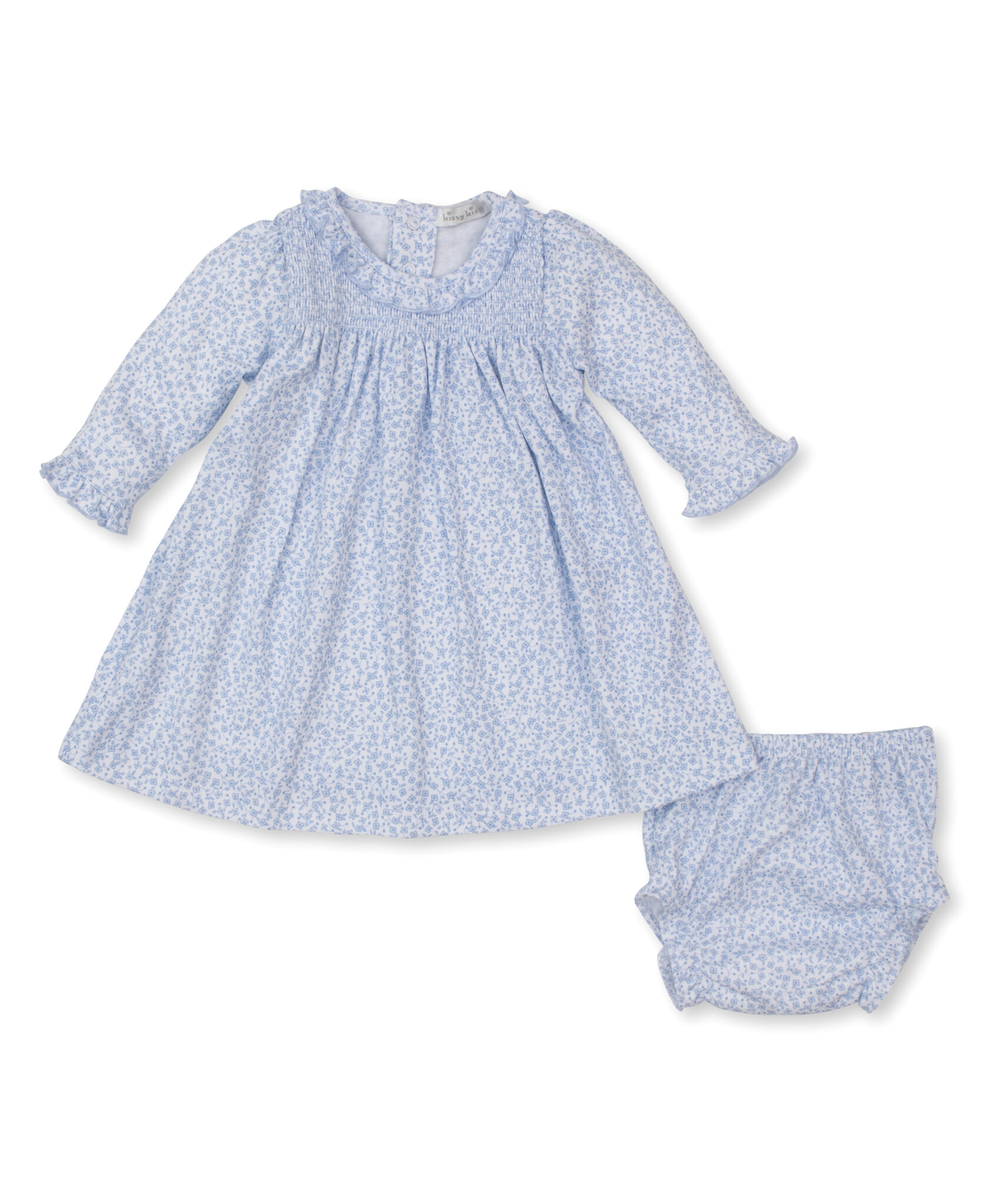 Kissy Kissy Light Blue Petite Blooms Dress Set
