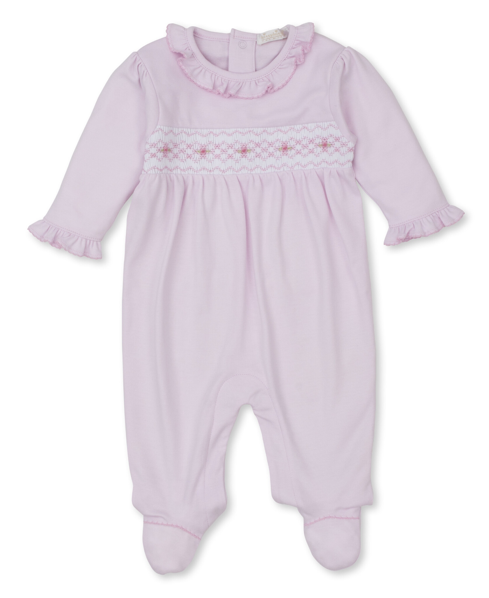 Kissy Kissy Pink Hand Smocked Footie Kissy Kissy Pink Hand Smocked Footie