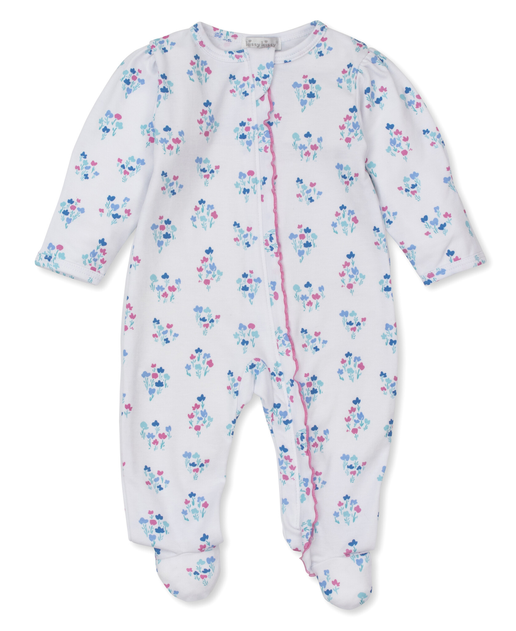 Kissy Kissy Flowering Winter Blues Footie Kissy Kissy Flowering Winter Blues Footie