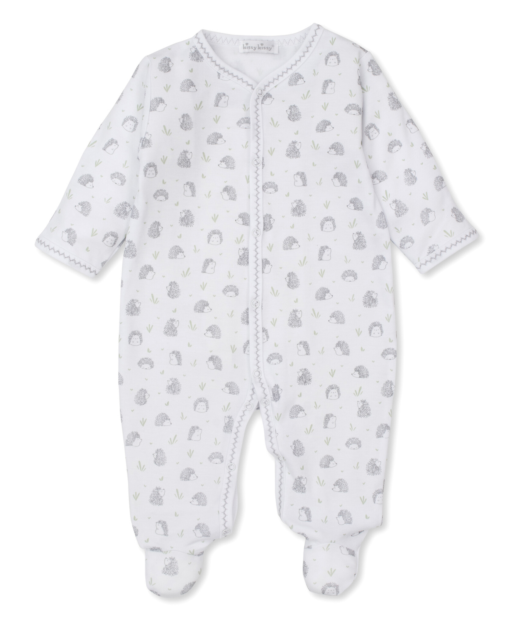 Kissy Kissy Silver Hedgehog Heyday Footie