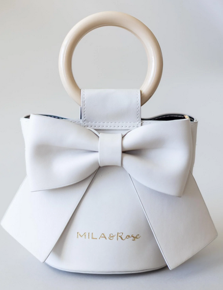 Mila & Rose Coconut Bow Purse