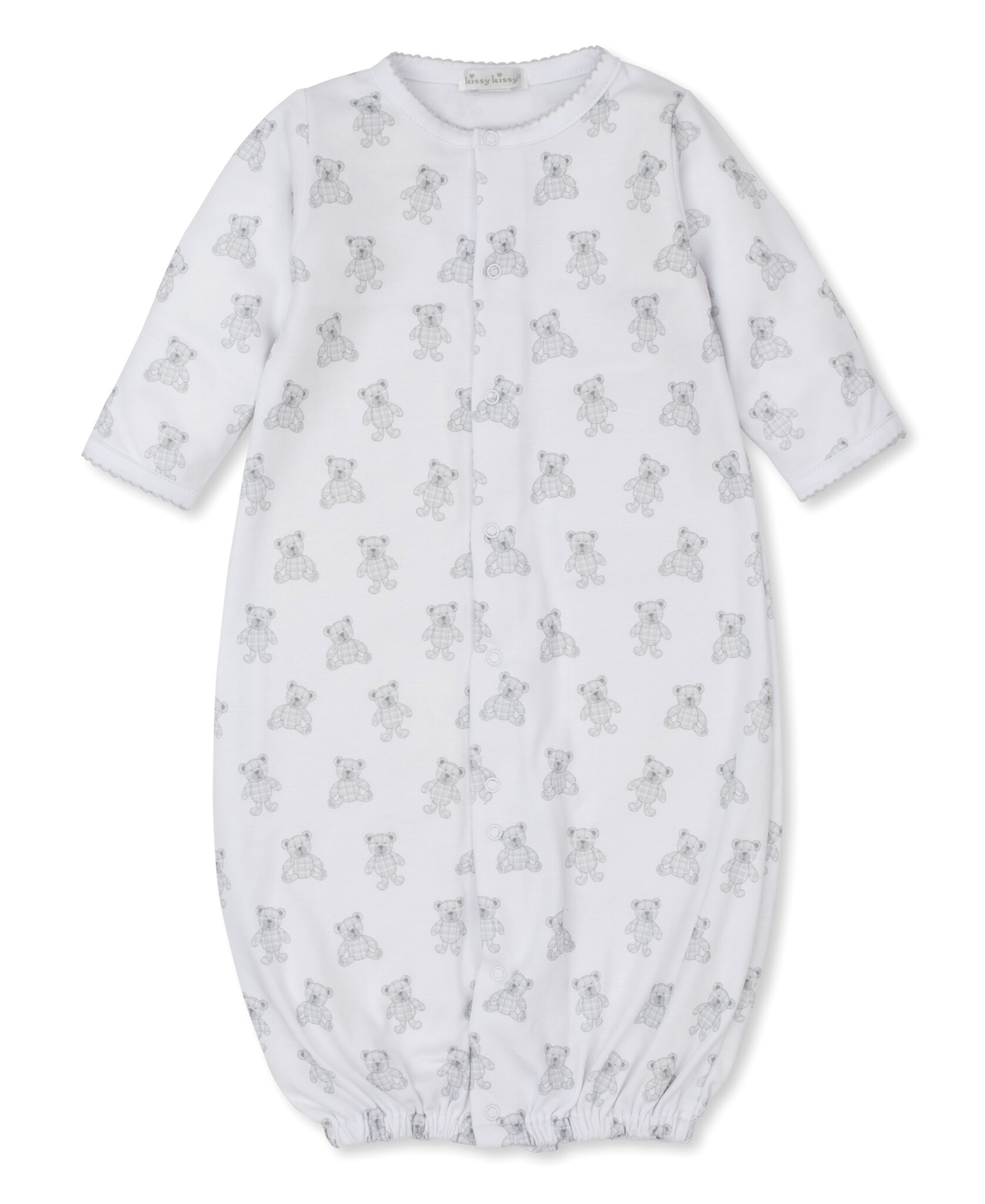 Kissy Kissy Silver Beary Plaid Convertible Gown