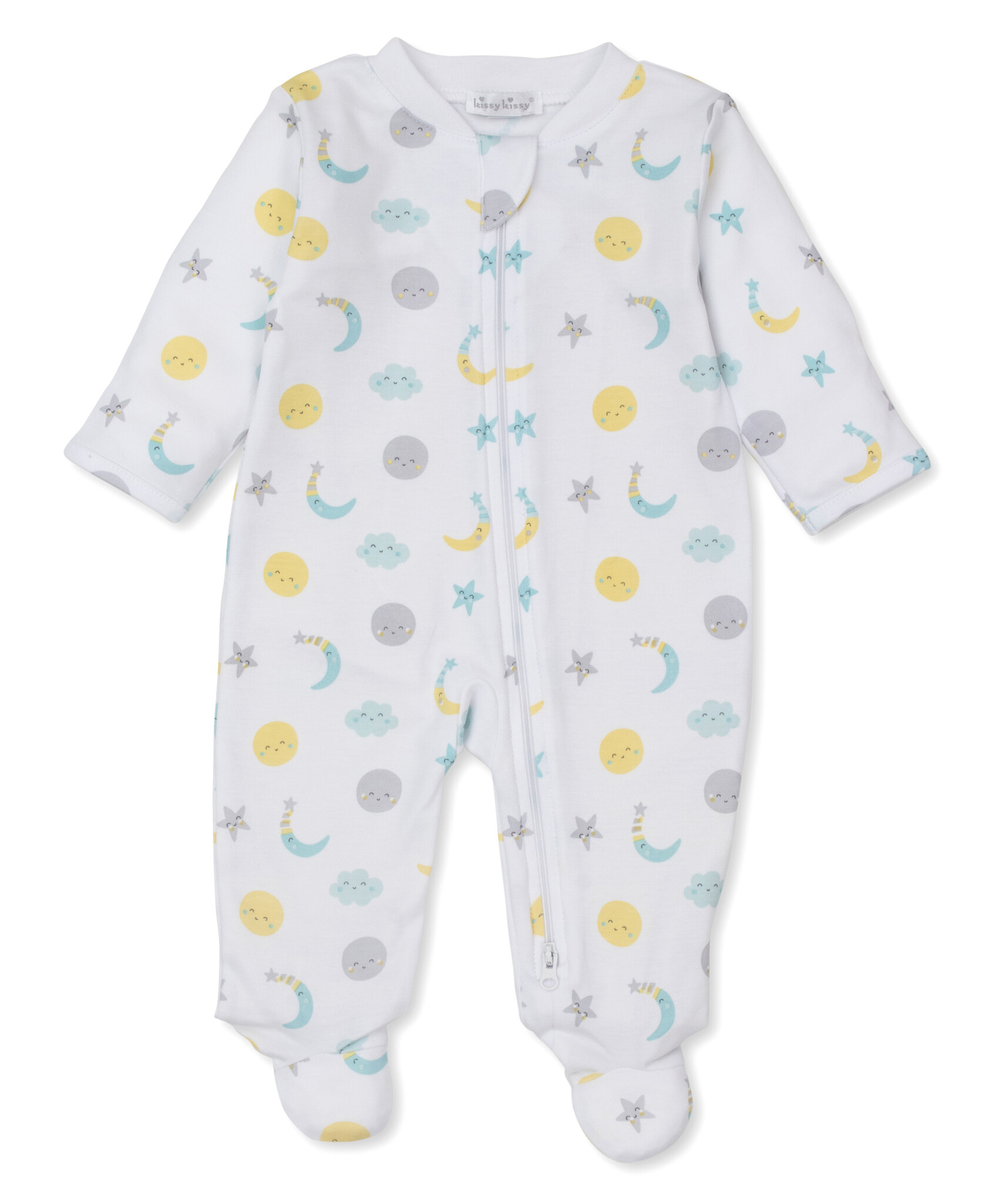 Kissy Kissy Multi Color Moonlight Dreams Footie w/Zipper Kissy Kissy Multi Color Moonlight Dreams Footie w/Zipper