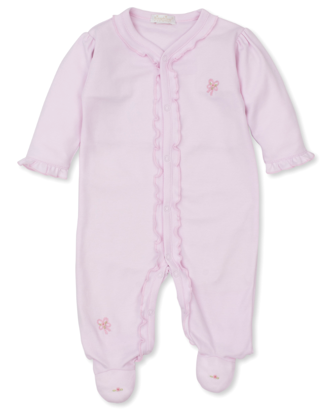 Kissy Kissy Pink Billowy Bows Footie