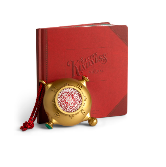 demdaco Santa's Kindness Ornament Journal