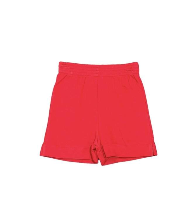 Luigi Red Interlock Shorts w/ Slit 18m