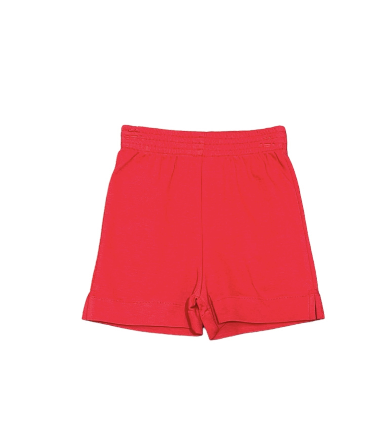 Luigi Red Interlock Shorts w/ Slit Luigi Red Interlock Shorts w/ Slit