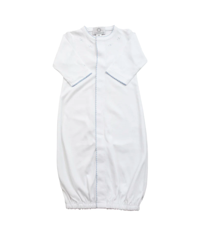 White w/Blue Stitch Converter Gown