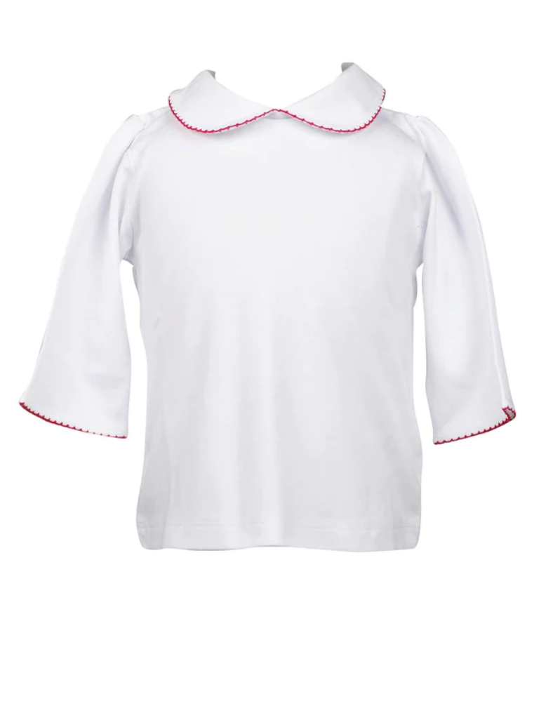 the proper peony 3/4 Sleeve Red Shirt the proper peony 3/4 Sleeve Red Shirt