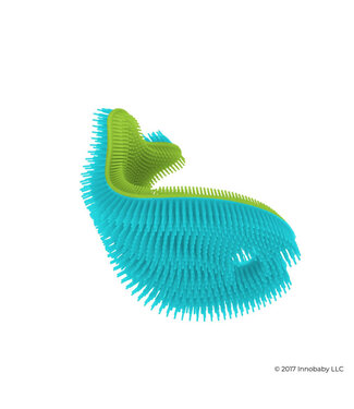 Silicone Bath Scrub Green Fish