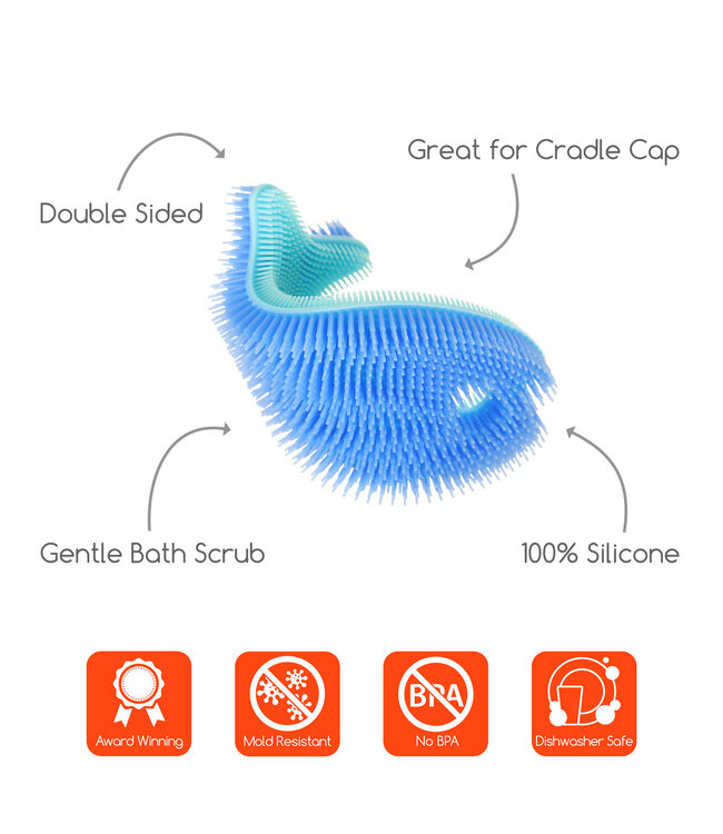 Innobaby Silicone Bath Scrub Green Fish