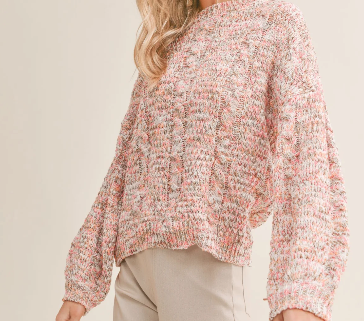 Sadie & Sage Pink Tween Sweet Life Sweater Sadie & Sage Pink Tween Sweet Life Sweater