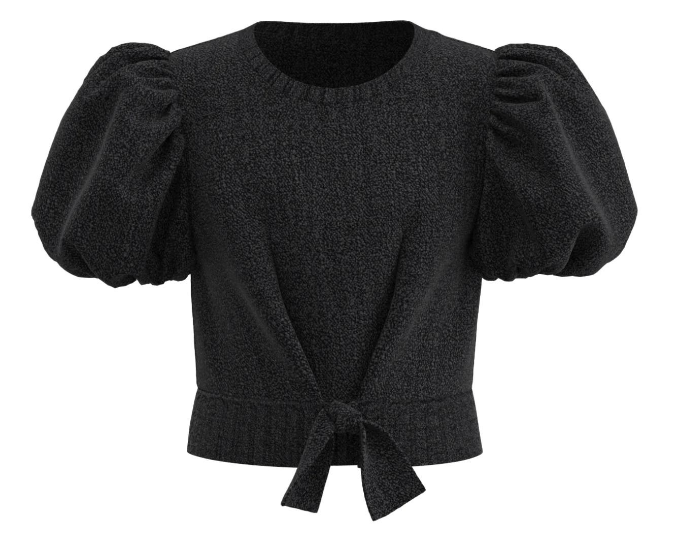 Habitual Black Puff Sleeve Sweater