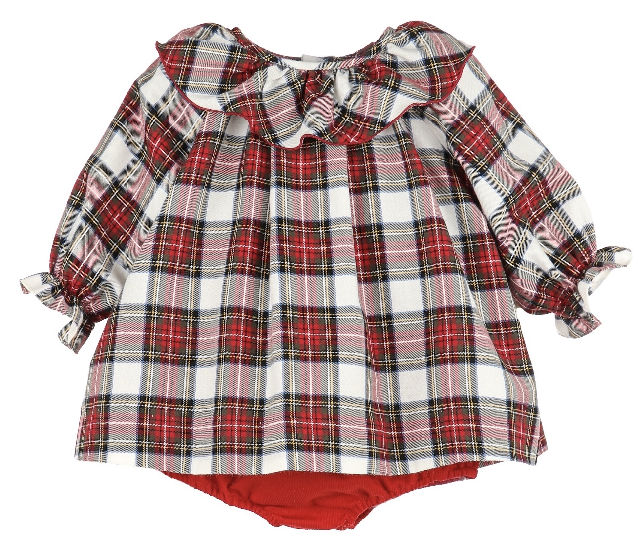 Sophie and Lucas Steward Red Plaid Ruffle Float Set