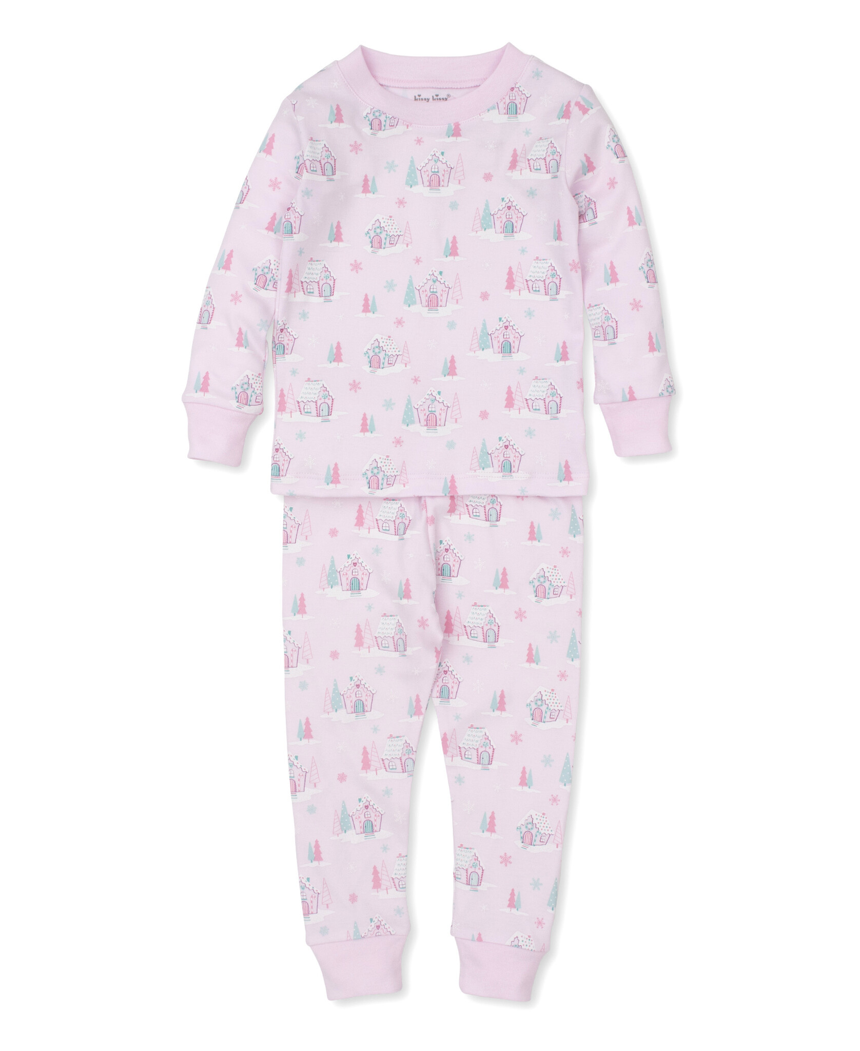 Kissy Kissy Pink PJs Gingerbread Cottages-Snug