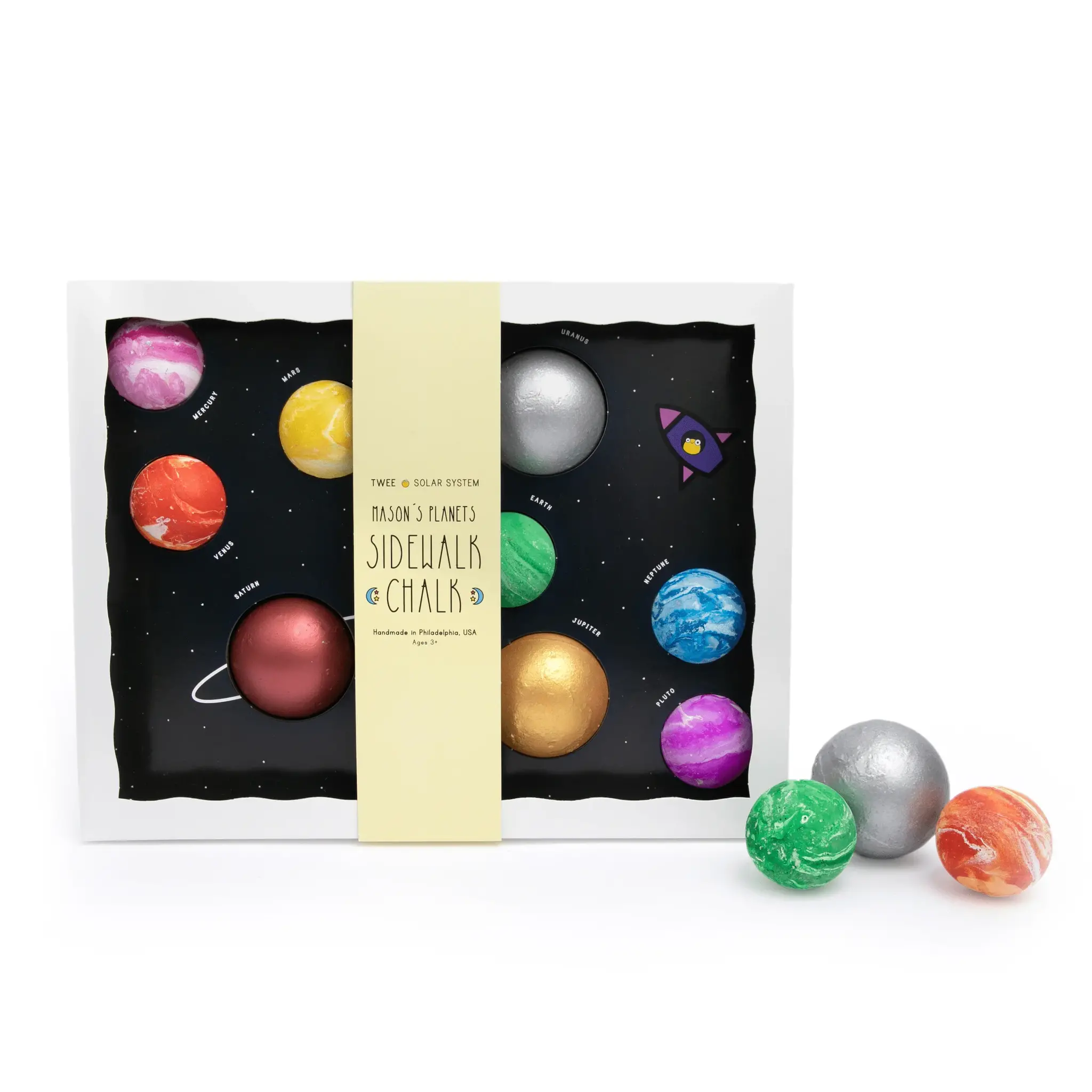 Twee Mason's Planets Solar System Sidewalk Chalk