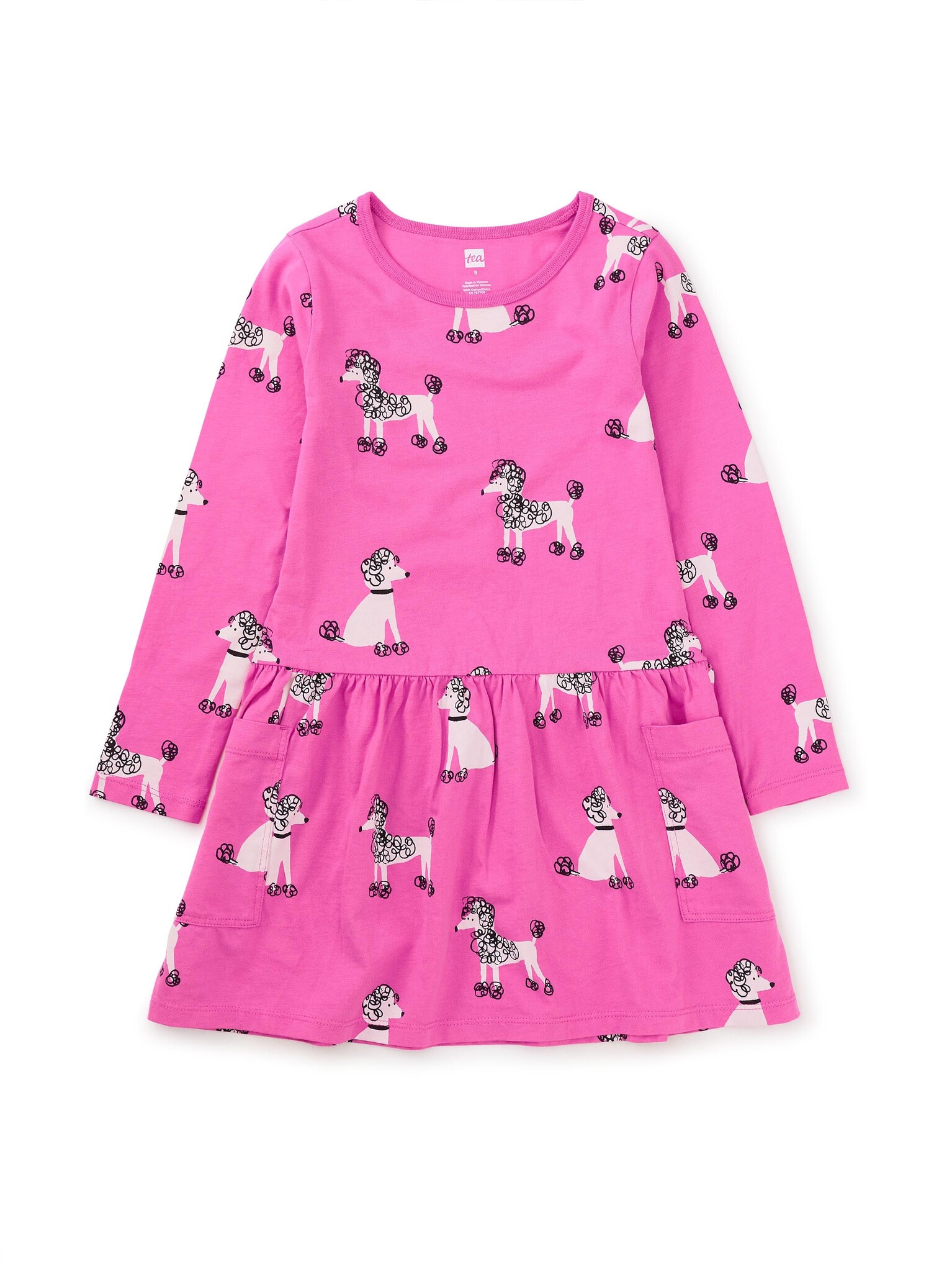 Tea Collection L/S Poodle Pocket Dress