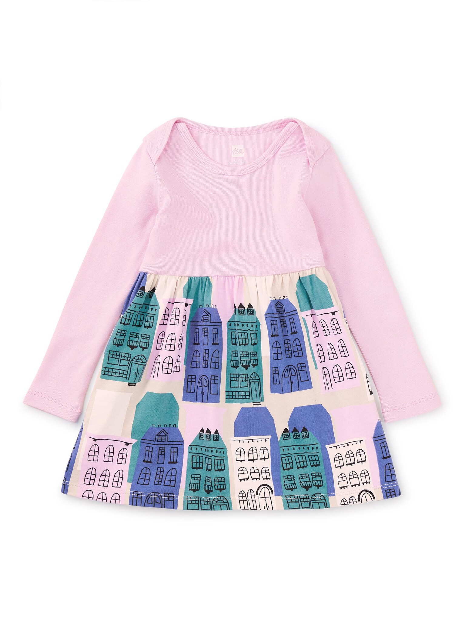 Tea Collection Print Mix Parisian Skirted Baby Dress