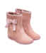 Pink Suede Boots w/Bow