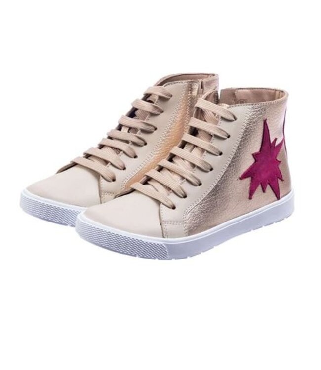 Elephantito Textured Gold The Rockstar Luxe Sneaker